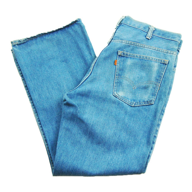 side of Levis 563 Low Rise Flared Jeans