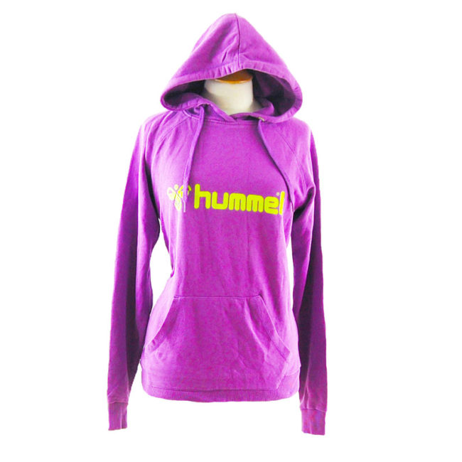 Purple And Green Hummel Pullover Hoodie