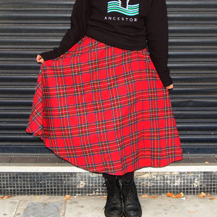 70s Classic Tartan Skirt