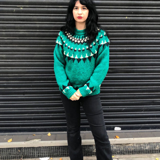 90s Forest Green Scandinavian Jumper