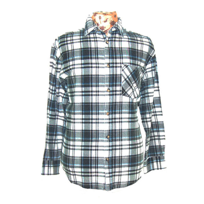 Oversized Grunge Checkered Shirt