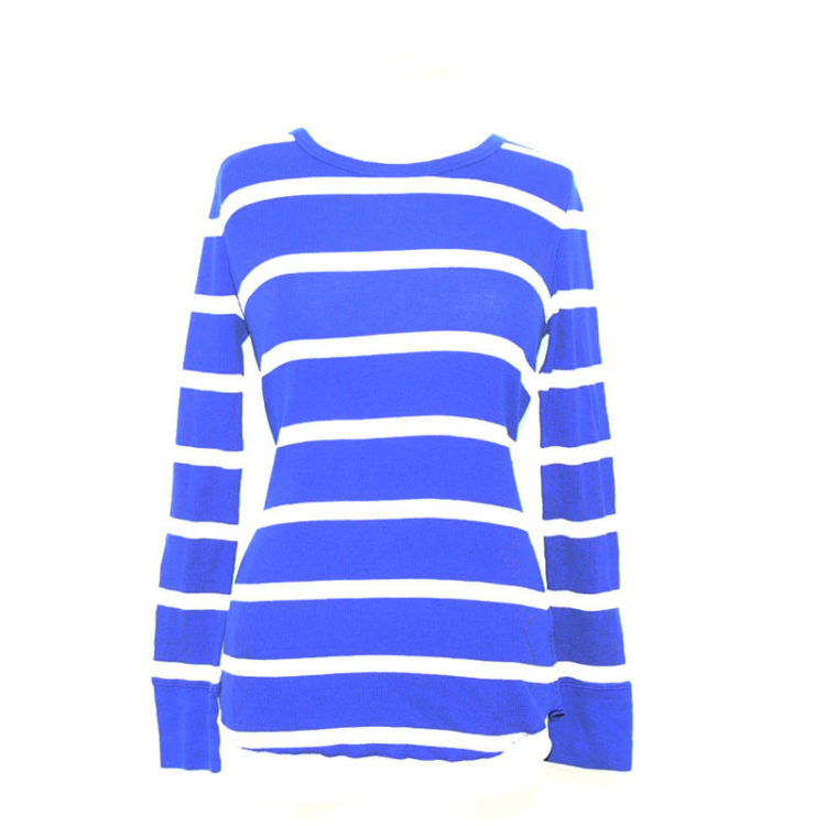 Vibrant Blue Long Sleeve Tee Shirt