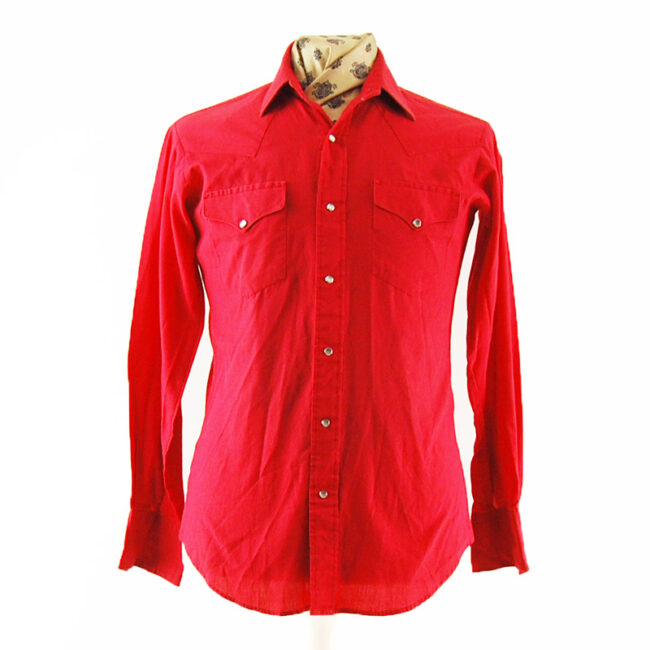 Vintage Red Western Shirt