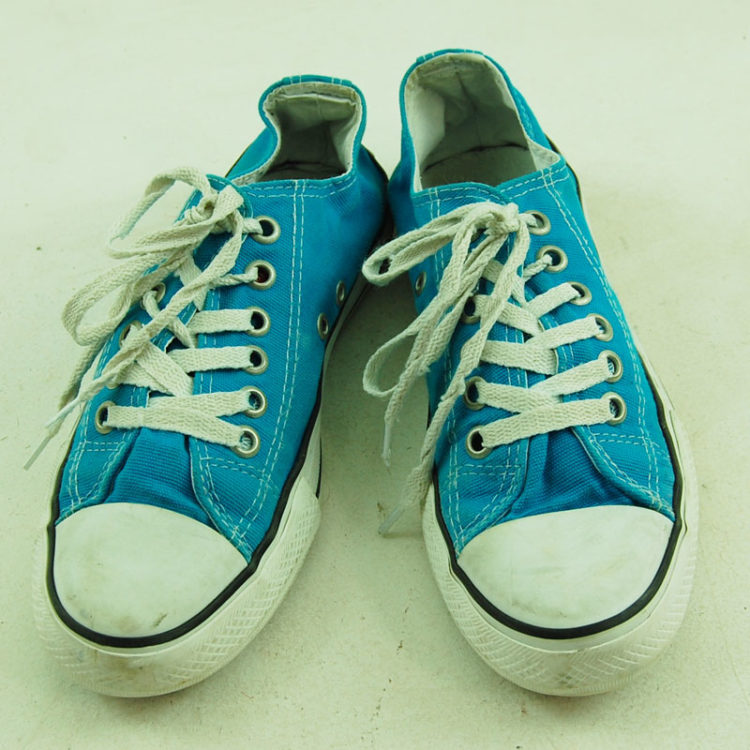 Vintage Turquoise Converse All Star Sneakers