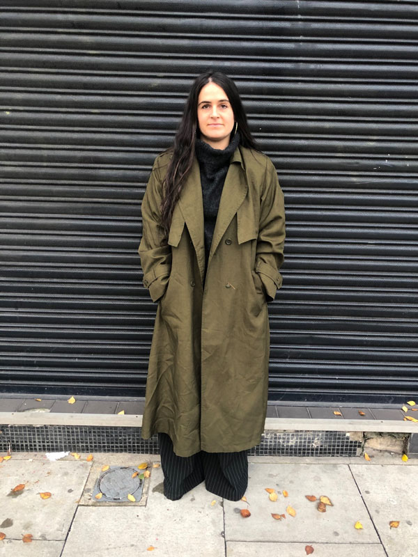 Womens Vintage Trench Coat