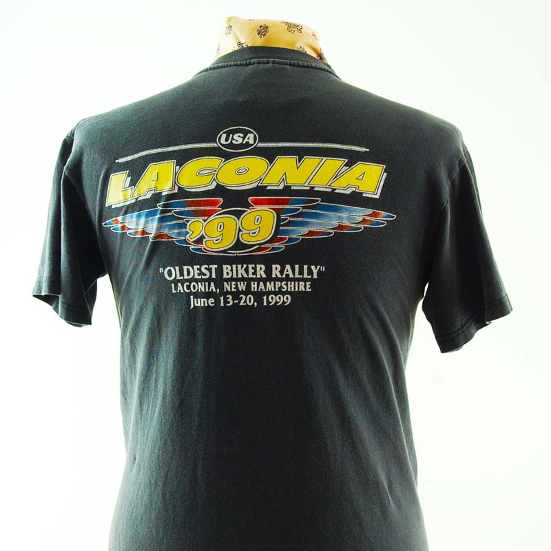 back of Laconia 1999 Retro Tee Shirt