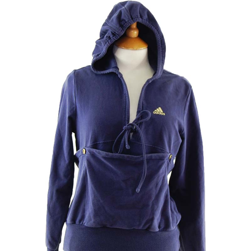 Purple Adidas Kangaroo Pouch Hoodie 8
