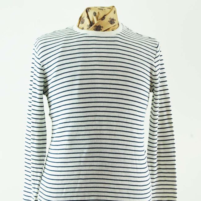 close up of Ribbed Long Sleeve Tee Shirt