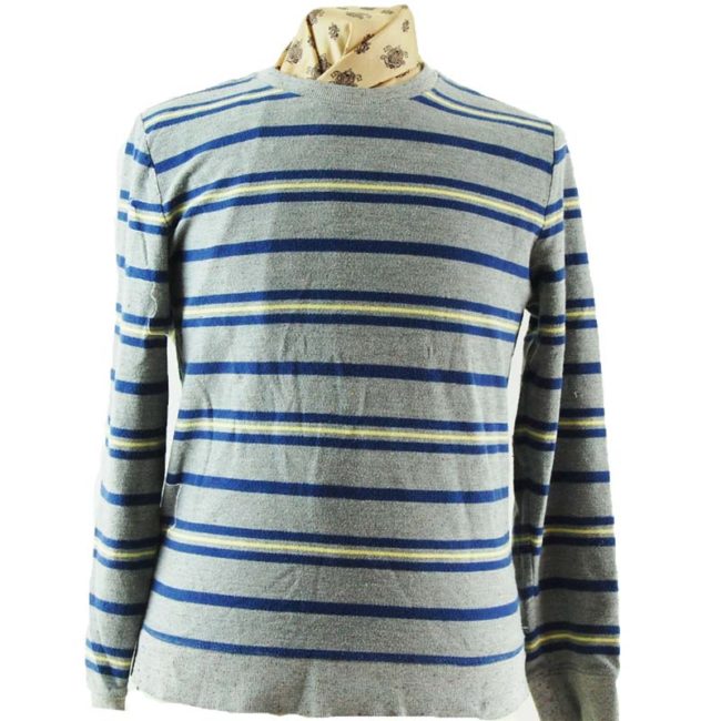 close up of Urban Outfitters Striped Long Sleeve Tee