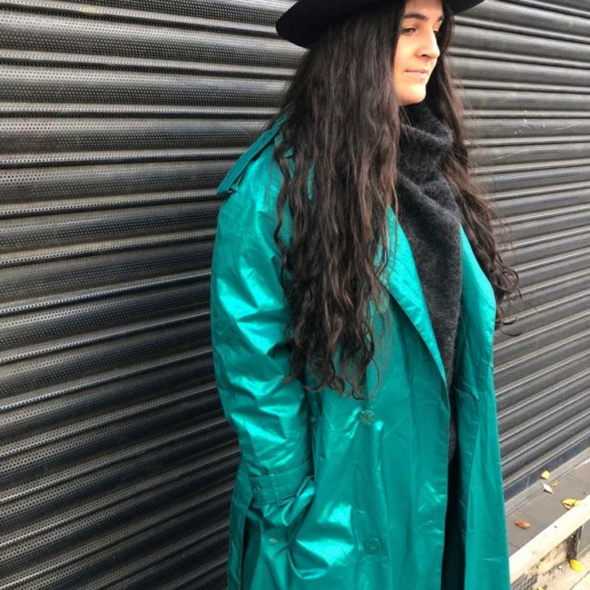 side of Womens Waterproof Trench Coat