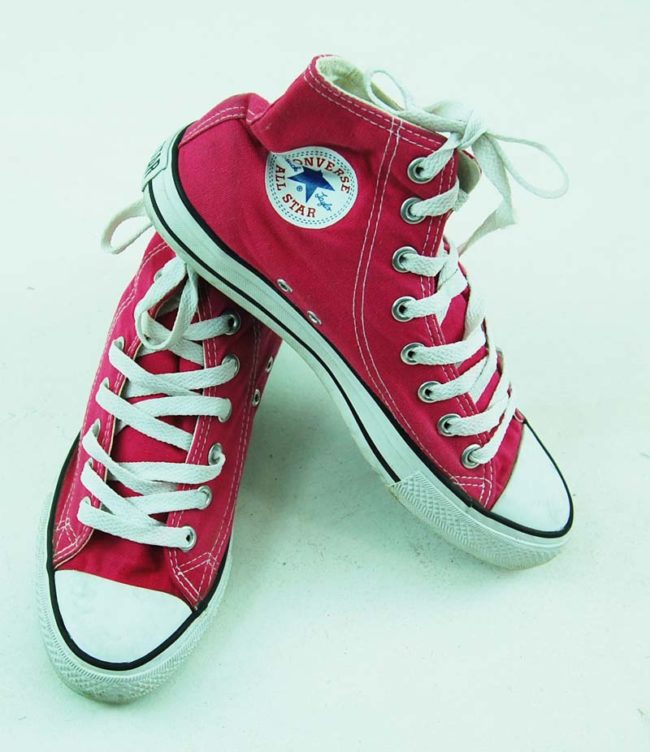 top of 90s Pink One Star Converse Sneakers