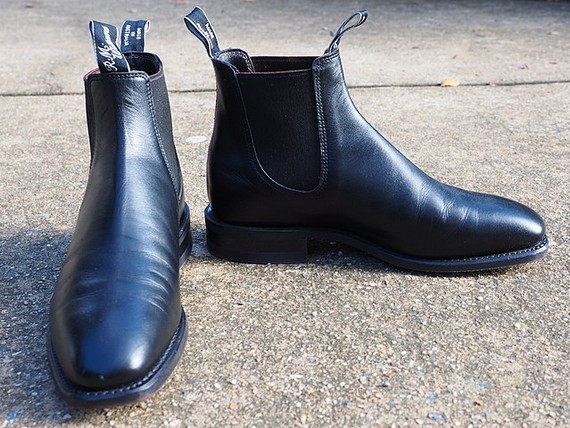 Black RM Williams Chelsea boots. Black RM Williams Chelsea boots.