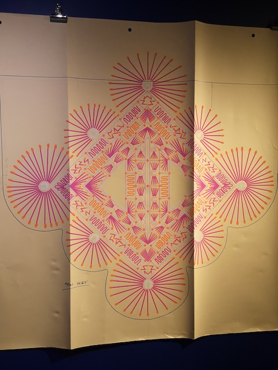 Installation view of the Zandra Rhodes exhibition 50 Years of Fabulous. Image G Jones. Installation view of the Zandra Rhodes exhibition 50 Years of Fabulous. Image G Jones.