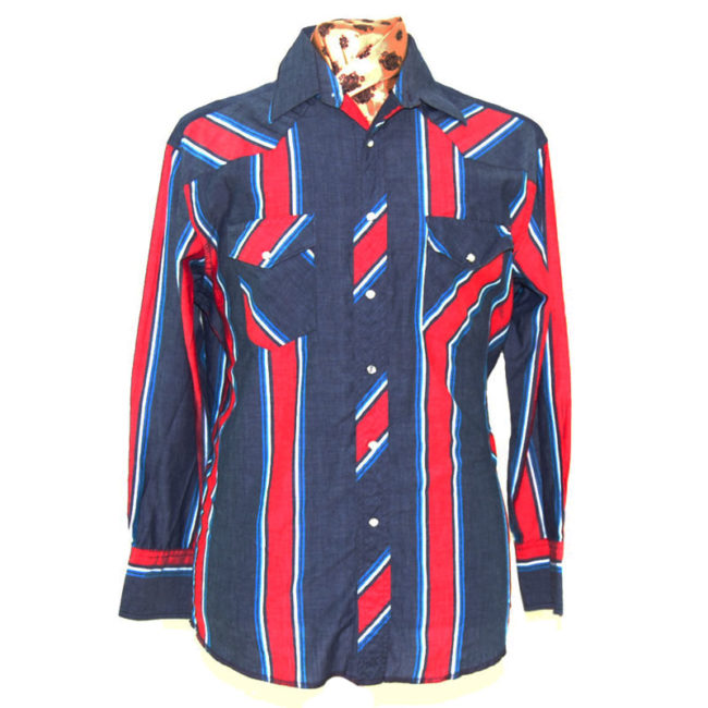 Wrangler Multicolored Striped Western Shirt