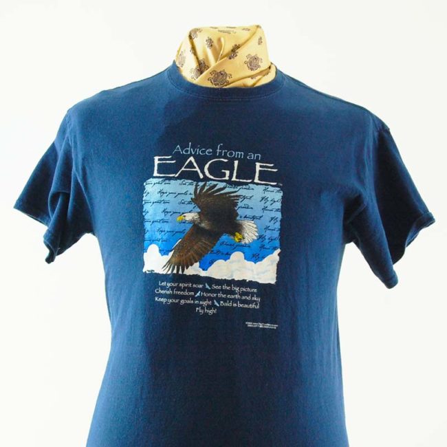 close up of Eagle Nature Tee Shirt