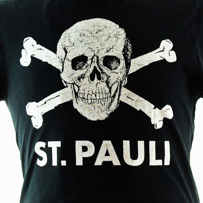 close up of St. Pauli Football Team Tee Shirt
