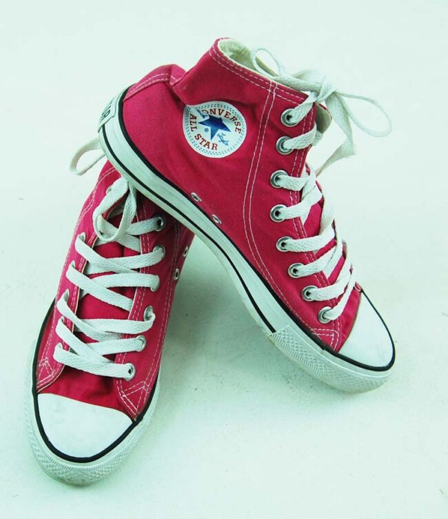 top of 90s Pink One Star Converse Sneakers