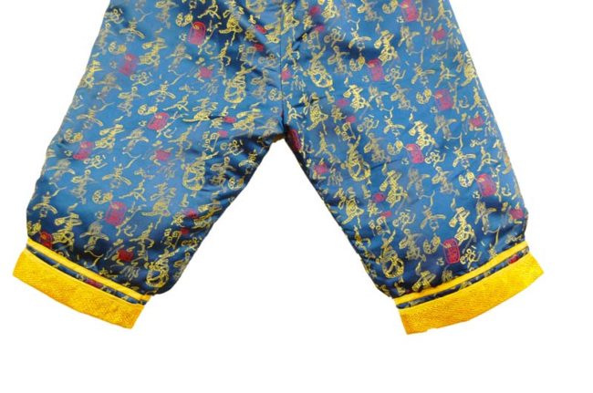 trousers of Child Blue And Gold Oriental Formal Wear