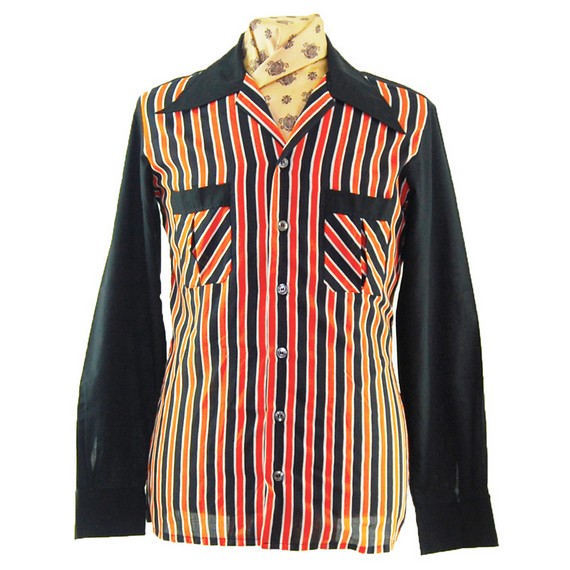 mens retro shirts_1950s French Pure Cotton Shirt