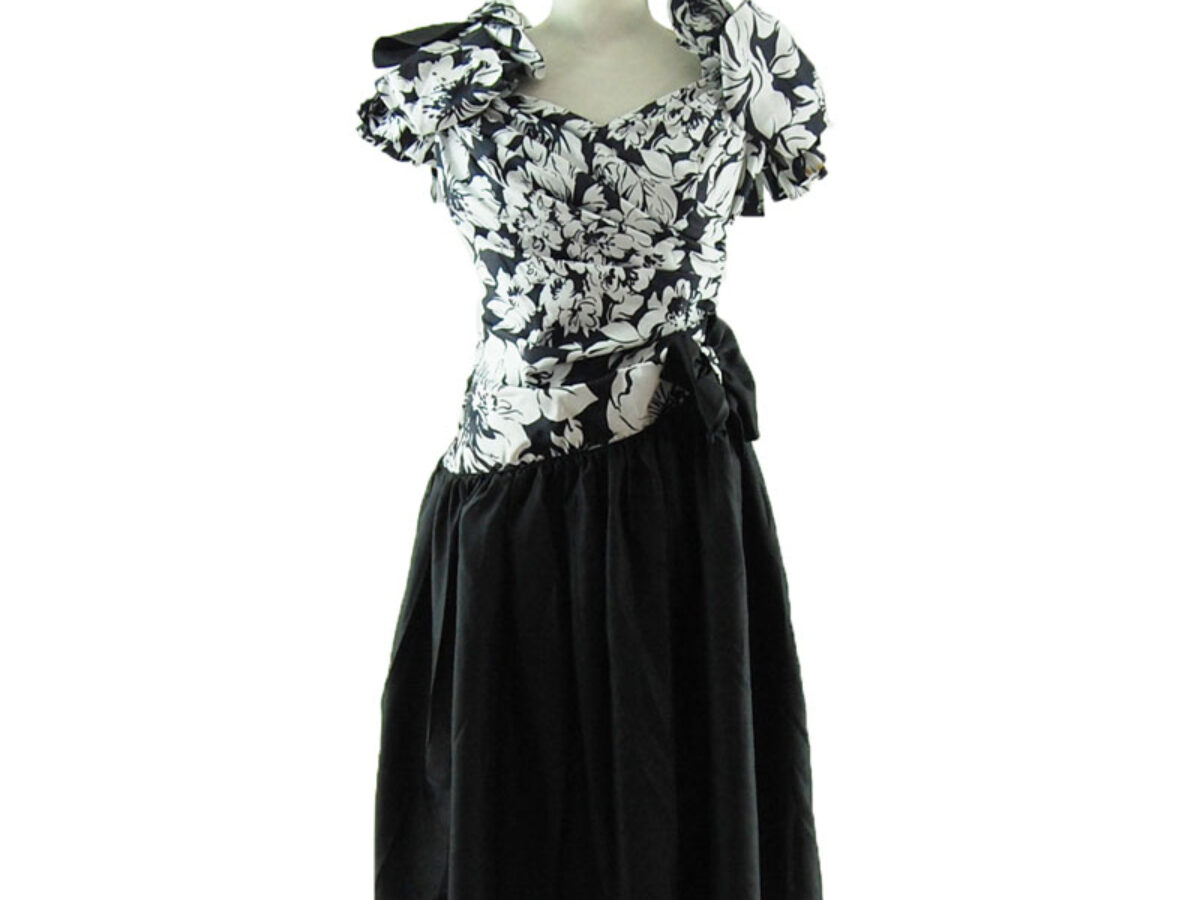 white christmas dresses 1980's Red Taffeta Cocktail Dress with Side Drape -size 8 – Sophia's Gallery main image 0