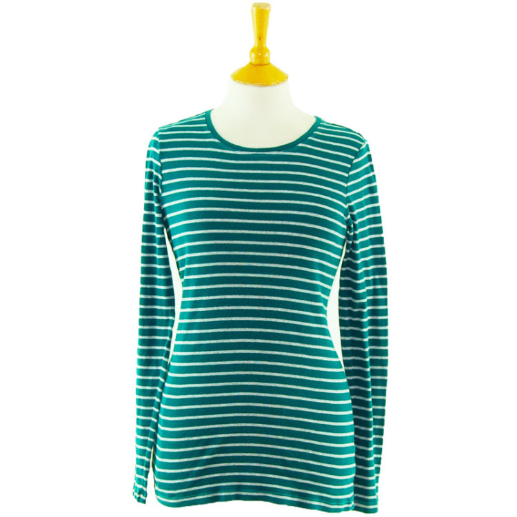 Green Long Sleeve Sailor Tee Shirt