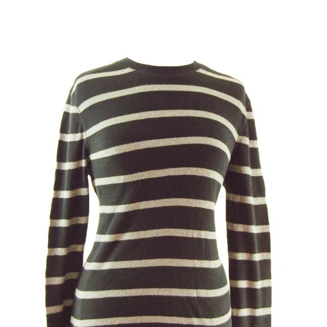 Grunge Striped Long Sleeve Tee Shirt