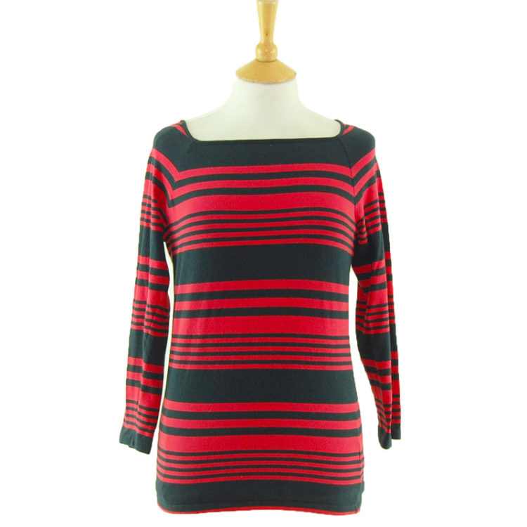 Irregular Striped Long Sleeve Tee Shirt