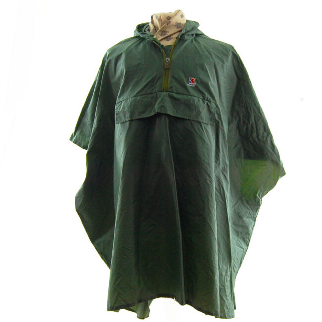 K-Way Army Green Poncho Windbreaker