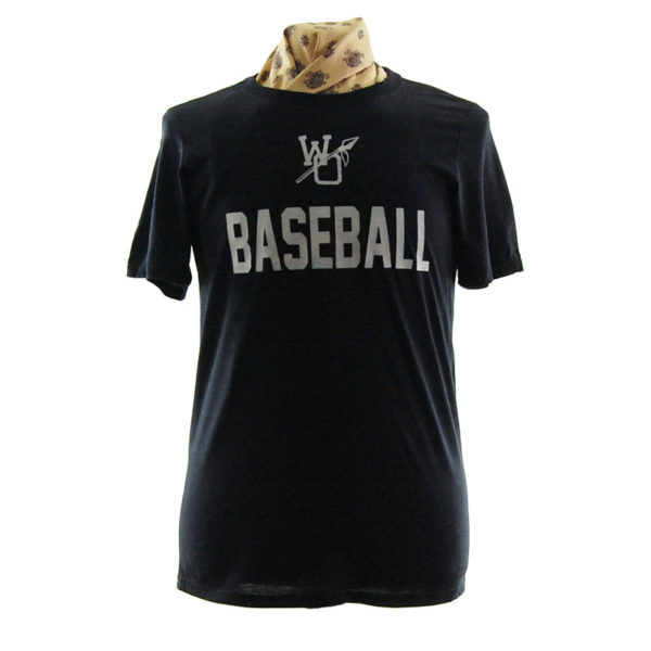 Black Baseball T Shirt UK M Blue 17 Vintage Clothing