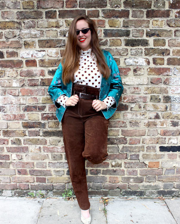 Teal Green Oriental Print Jacket