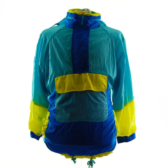 Vintage Colour Block Windbreaker Jacket