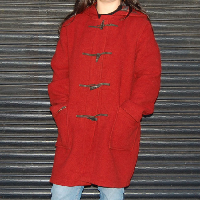 Vintage Red Duffel Coat