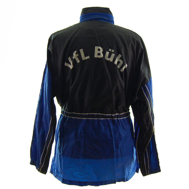 back of Vintage Blue Windbreaker Jacket