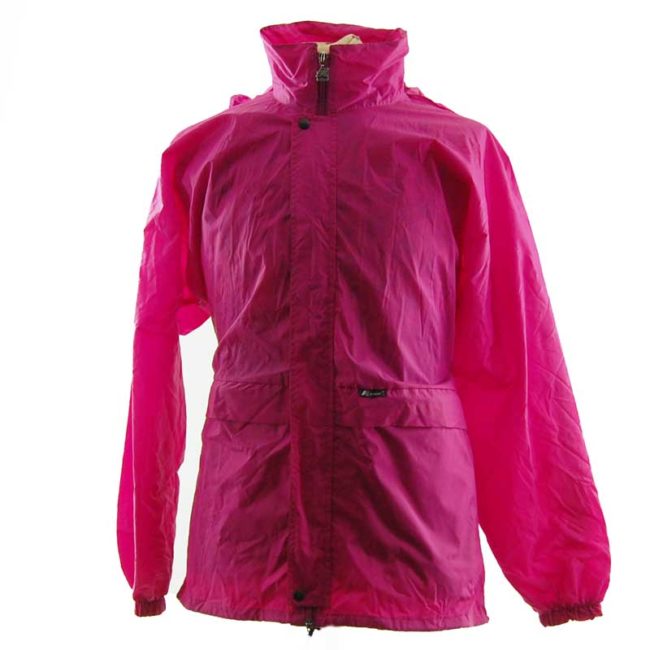 body of Magenta Block Colour Windbreaker Jacket