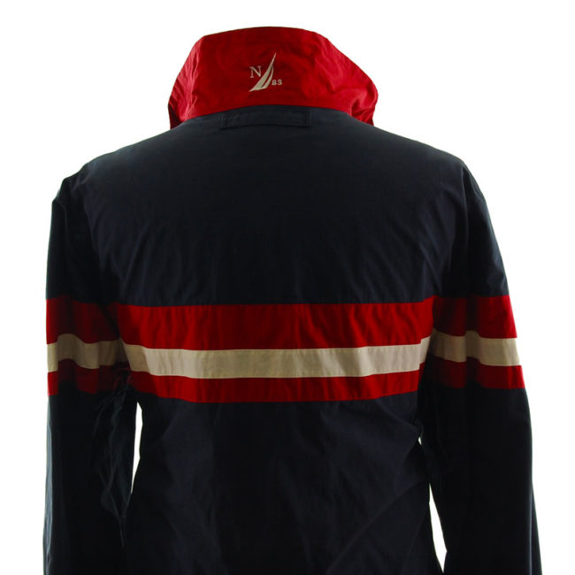 close back of Nautica Windbreaker Jacket