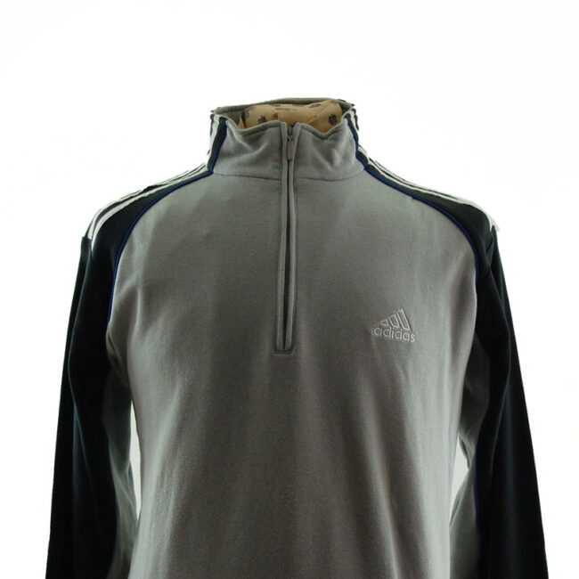 close up of Adidas Quarter Length Zip Sweater