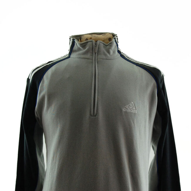 close up of Adidas Quarter Length Zip Sweater