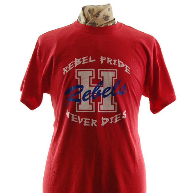 close up of Rebel Pride T Shirt