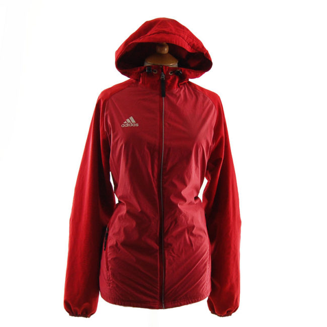 Adidas Red Windbreaker Jacket
