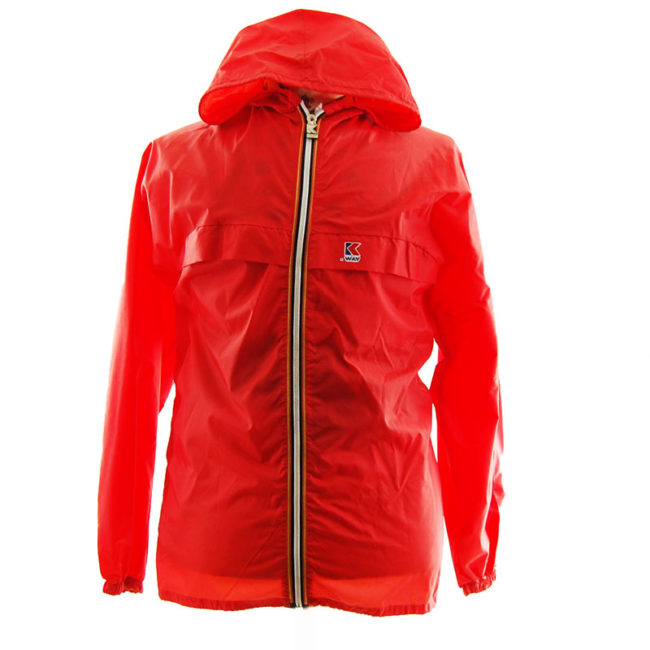 K-Way Red Windbreaker Jacket