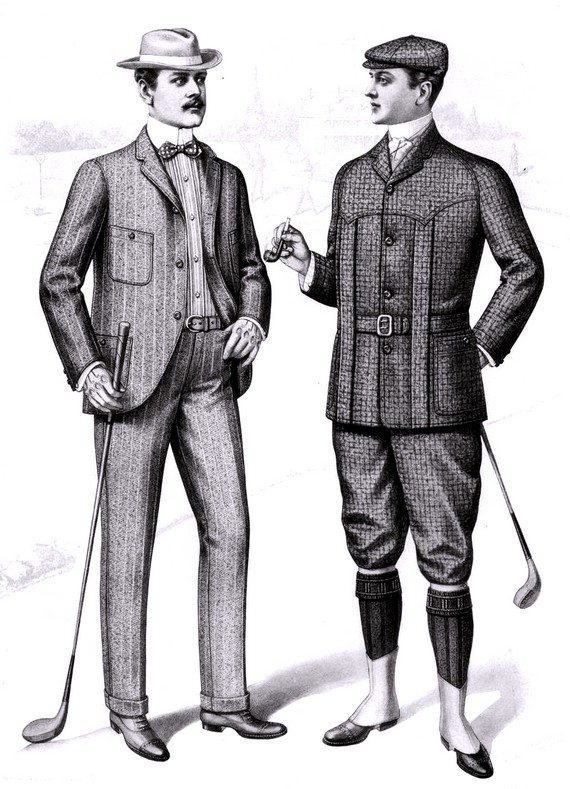 Men's Golfing Clothes, 1901 Men's Golfing Clothes, 1901