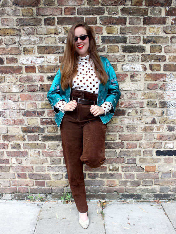 Teal Green Oriental Print Jacket