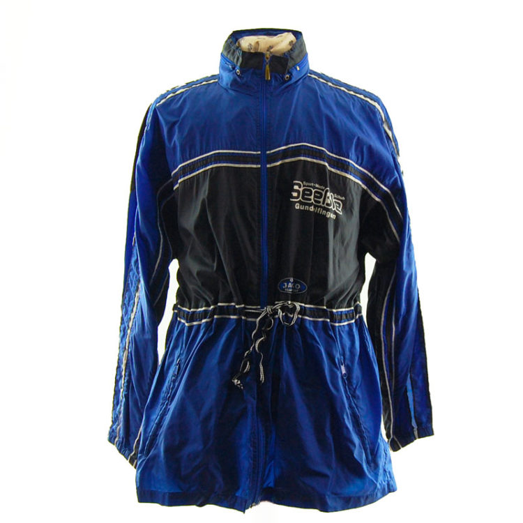 Vintage Blue Windbreaker Jacket
