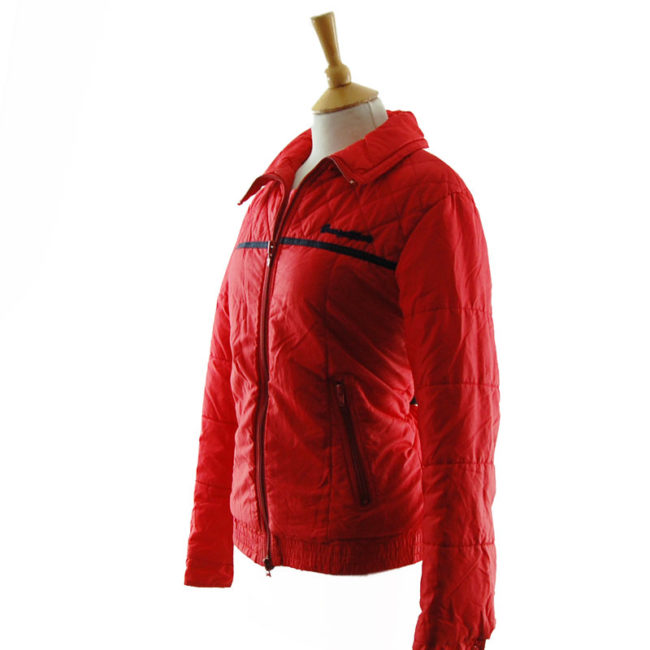 side of Vibrant Red Skiing Jacket