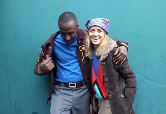 Retro winter clothes - 2000s Maroon Leather Baseball Jacket and 70s Fur Trim Collar Sheepskin Jacket