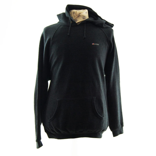 Mens Le Frog Sport Dark Grey Hoodie