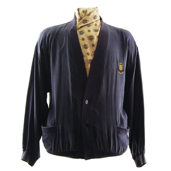 Yorn For Men Purple Bomber Jacket