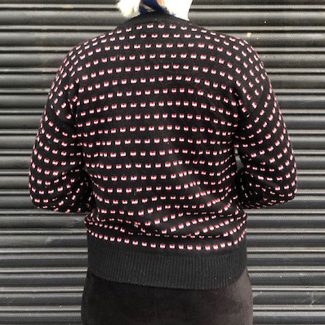 back of 80s Womens Vintage Animal Jumper