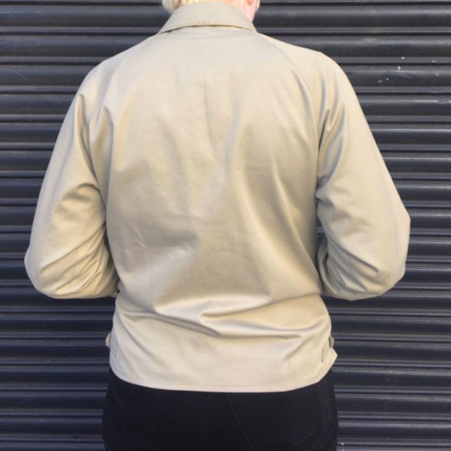 back of Burberry Beige Jacket