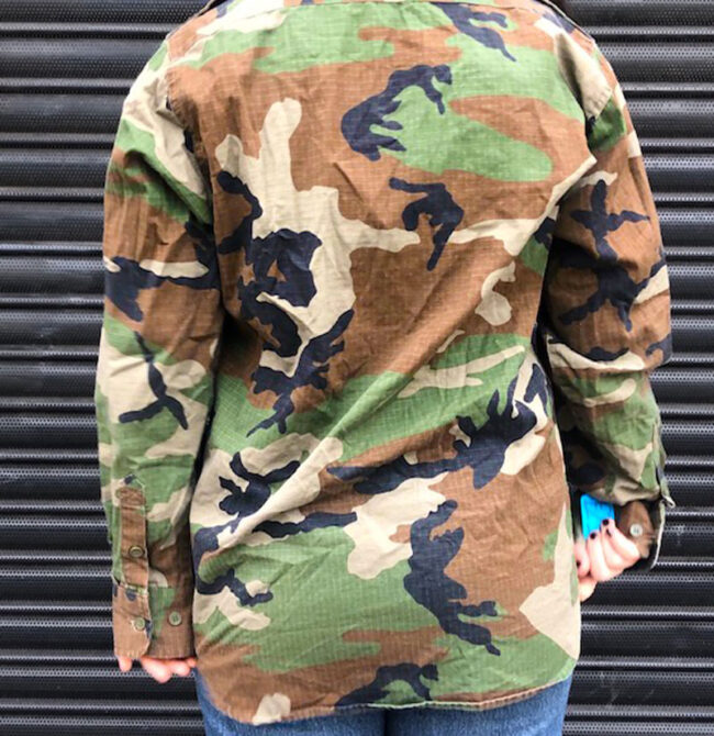 back of Mil Tec Camouflage Hunters Jacket